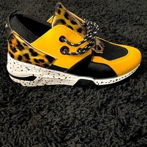 Yellow sneakers